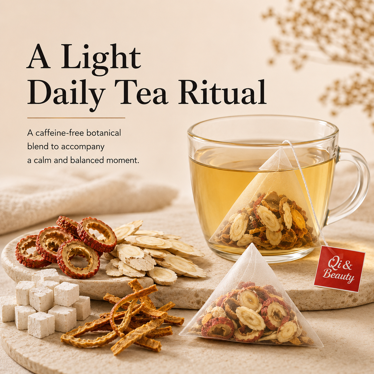 Astragalus Poria Hawthorn Tangerine Peel Herbal Tea Bags