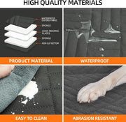 Water-resistant Oxford fabric layered hard-bottom dog seat cover materials