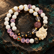 Ninefold Grace double-wrap bead detail