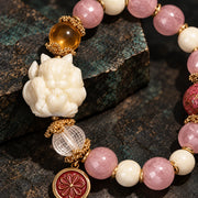 Rose Dawn bracelet fox motif close-up