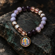 Sword of Clarity bracelet symbolic pendant close-up