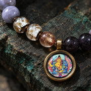 Sword of Clarity bracelet bead and metal detail