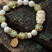 Verdant Counsel bracelet carved focal close-up